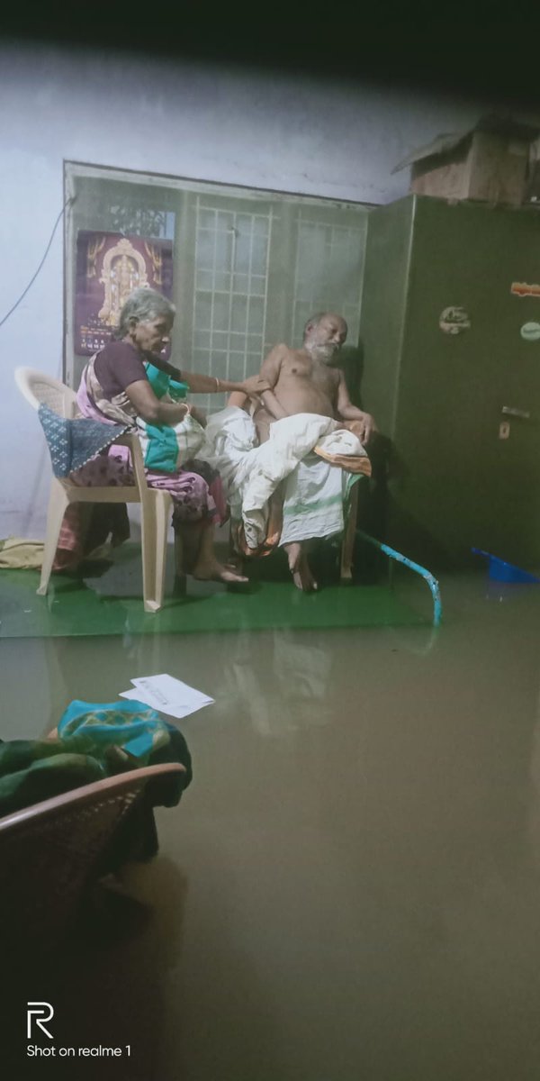 Senior persons stranded. Seeking for rescue. @CollectorTuty Name :- R.K.SRIDHAR House number :-4/12/4 Street number :- AATHIPARASAKTHI NAGAR NEARBY WATER TANK City :- THOOTHUKUDI State:- TAMILNADU Pincode : 628002 Mobile number :-9994848086