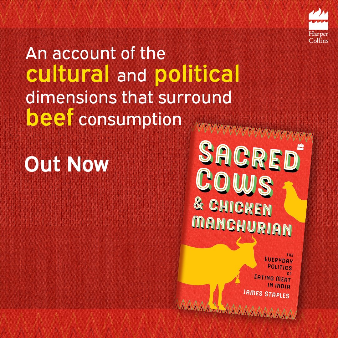 With years of ethnographic insights from South India, @JamesStaples66 reveals how cattle stakeholders maneuver through the ever-shifting political and cultural dynamics of India. #ScaredCowsAndChickenManchurian is Out Now: brnw.ch/21wFoOX #READWithHarperCollins