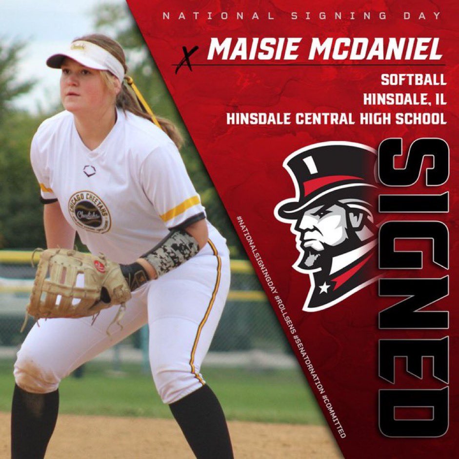 Congratulations to a spectacular player &amp; person Maisie McDaniel on her scholarship to play div II Softball at Davis &amp; Elkins in WV.  Maisie McD a great player &amp;  a great teammate. #greatleader#Hits Bombs# Gold Glove1B. 
@maisiemcd24