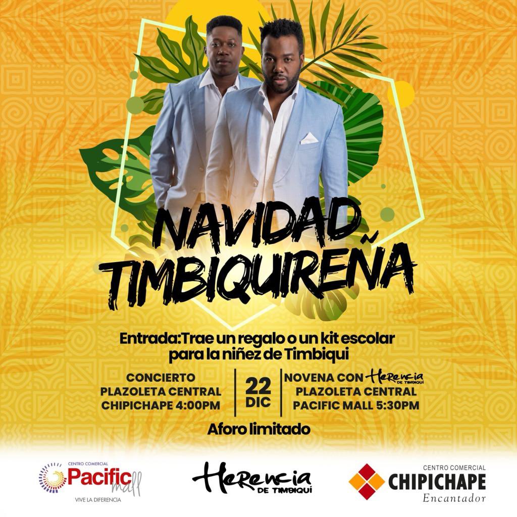 Navidad Timbiquireña Entrada:Trae un regalo o un kit escolar para la niñez de Timbiqui Como: vamos a hacerle una Navidad feliz, con sus cuadernos a nuestro pueblo de la mano contigo
Este viernes 22 de Diciembre 4:00 pm plazoleta Chipichape y 5:30 pm plazoleta pacifico mall