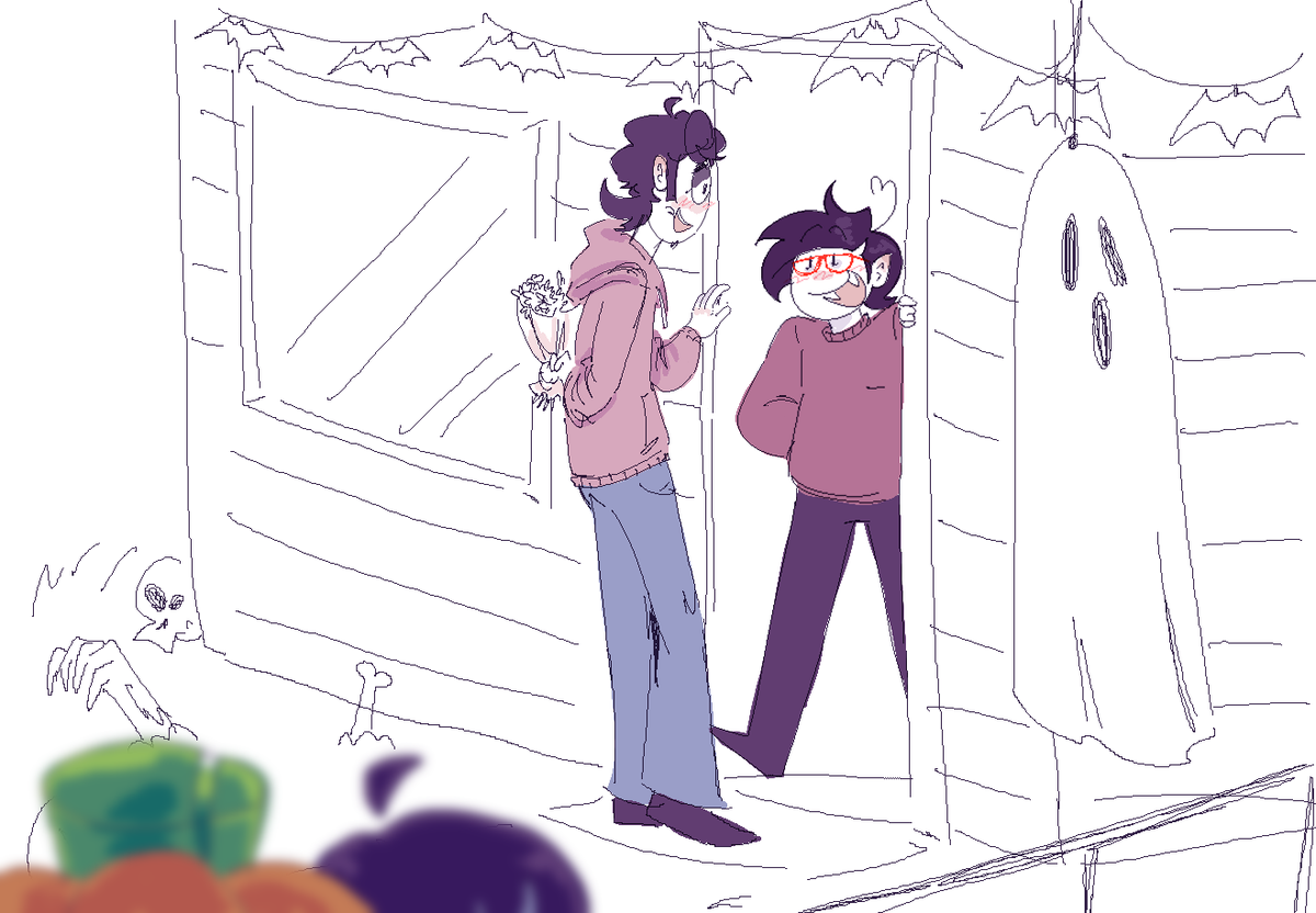 Limbred's tweet photo. ok, if Streber was a skid's neighbor, then it would be a challenge for Kevin to get to Streber's house
#spookymonth #spookymonthfanart #spookymonthkevin #spookymonthstreber #spookymonthskid #srpelo #candybats #fanart https://t.co/4XjtEsXxvB