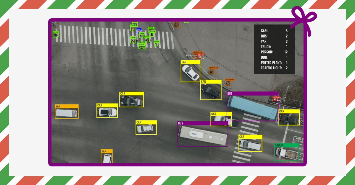 unleashlive's tweet image. On the eighth day of Christmas my AI app detected...&apos;Eight cars at the intersection!&apos; 🎁

Discover what else our AI apps can detect for you - hubs.ly/Q02df3ql0

#12DaysOfAIAlerts #transportoperations #videoanalytics #computervision #aiapps