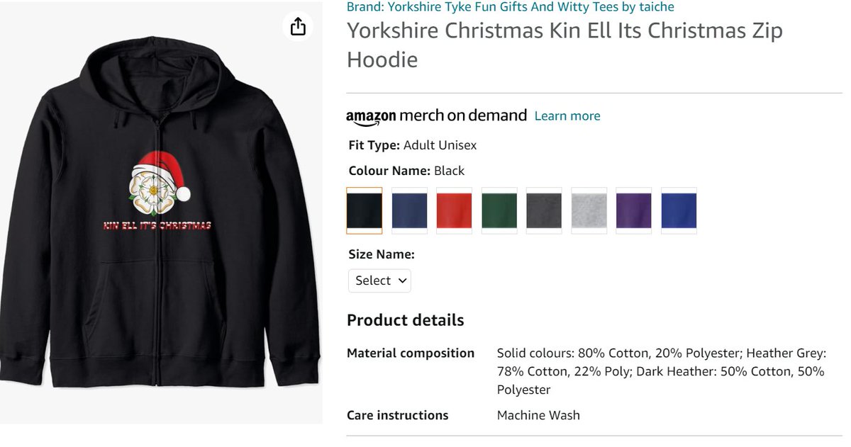 Yorkshire Christmas Kin Ell Its Christmas Zip #Hoodie : Amazon.co.uk: #Fashion #taiche #Barnsley #YORKSHIRE #York #yorkshirefamily #barnsleyisbrill #barnsleyfc #lovebarnsley #barnsleyfamily #beallandendall #tyke #sheffieldissuper amazon.co.uk/dp/B0CPJWJJ1R?…