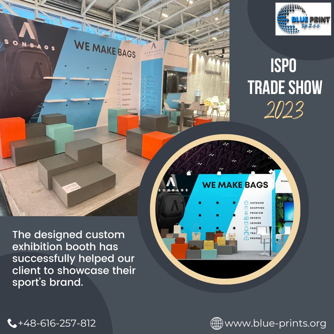 Get maximum attention on your sport's brand with our designed exhibition stand.

#tradefair #standdesign #boothbuilder #tradeshowgermany #exhibitionstandcompany #standcontractor #exhibitsdesigns #customstand #modularstand #events #recentwork #ispo #exhibitionstandbuilder