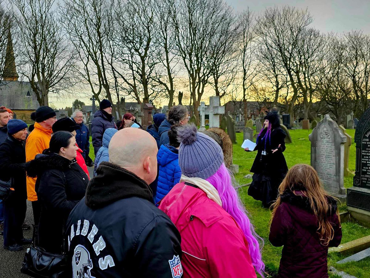 A huge thank you to everyone who joined us on the last tour of the year 🪦🖤we look forward to guiding you around our wonderful Victorian cemetery again in springtime.@LancsRetweet @FORLancashire @Diane6646 #cemetery #history #heritage