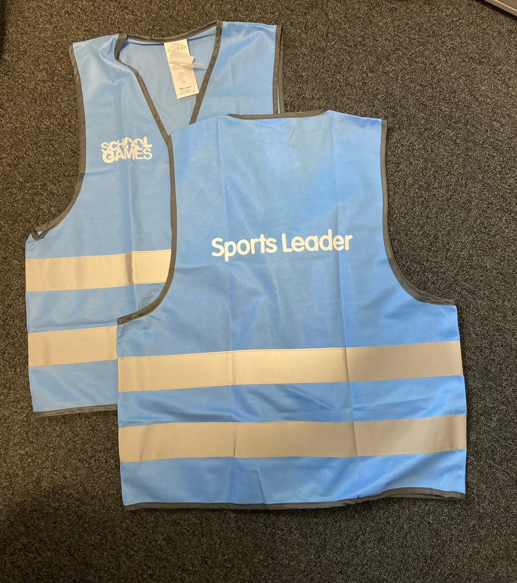 🥳 new sports leaders bibs have arrived for the Mansfield Primary School Leaders 🤩 looking forward to handing them out to the leaders 🙌🏻
