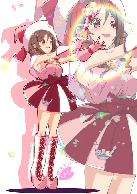 #春風進水日春風さん描くの難しい 