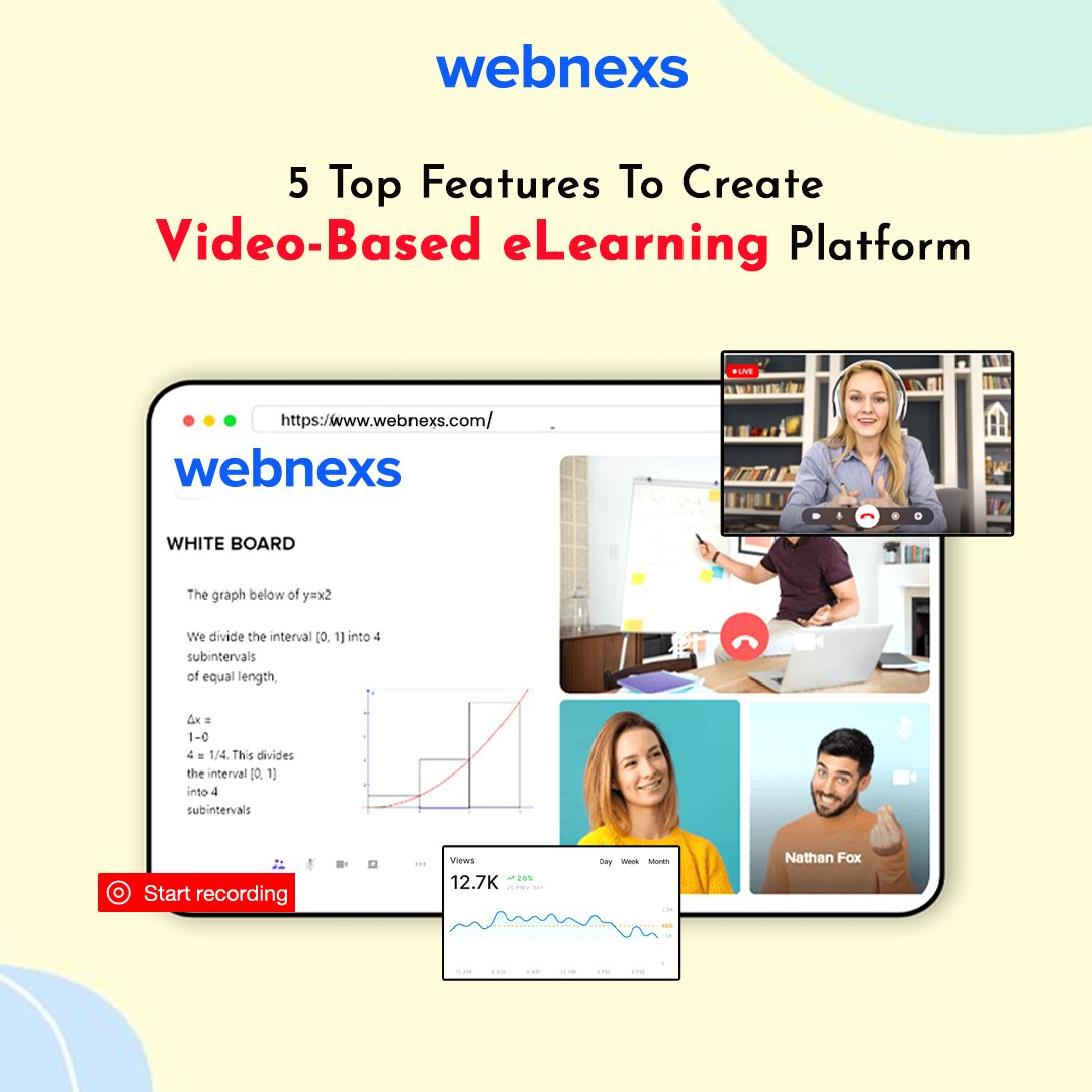 webnexstech's tweet image. Improve your eLearning experience with the special features of Webnexs VOD! Discover the top 5 features that set Webnexs eLearning module, ranging from interactive courses to secure content delivery. 📈 Read more.blog.webnexs.com/top-5-traits-t…
 #elearningbenefits #elearningplatforms