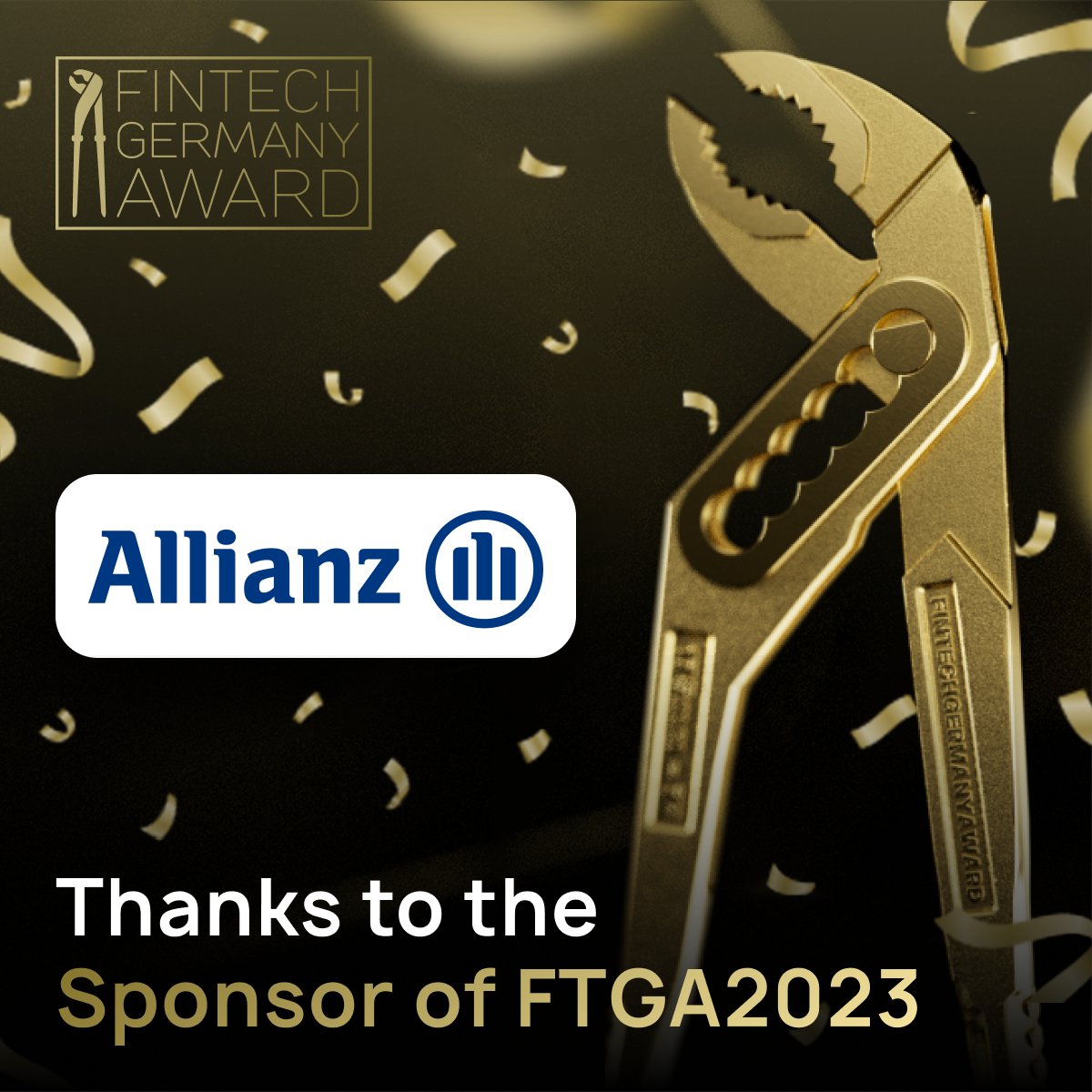 A heartfelt thank you to <a href="/Allianz/">Allianz</a> for their enduring support and sponsorship. Your expertise and commitment to excellence have been crucial to our mission. We look forward to achieving new milestones together in the fintech industry. 🎉👏 #FTGA2023