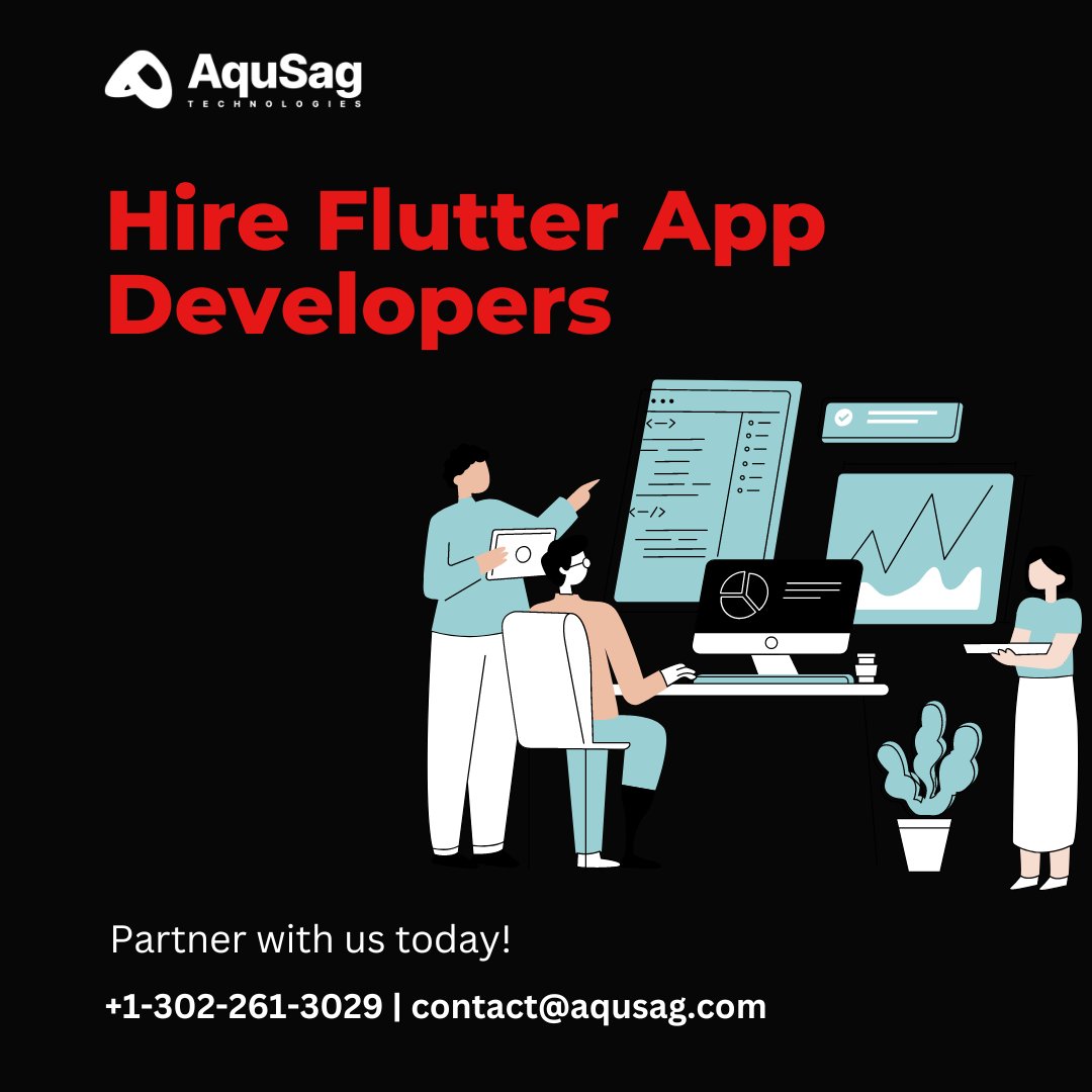 aqusag's tweet image. Looking to hire Flutter app developers? Aqusag offers an expert cross-platform development team ready to create custom mobile applications. Find skilled Flutter coders for your app development projects. aqusag.com/hire-flutter-a…
#FlutterExperts #HireFlutterDevelopers