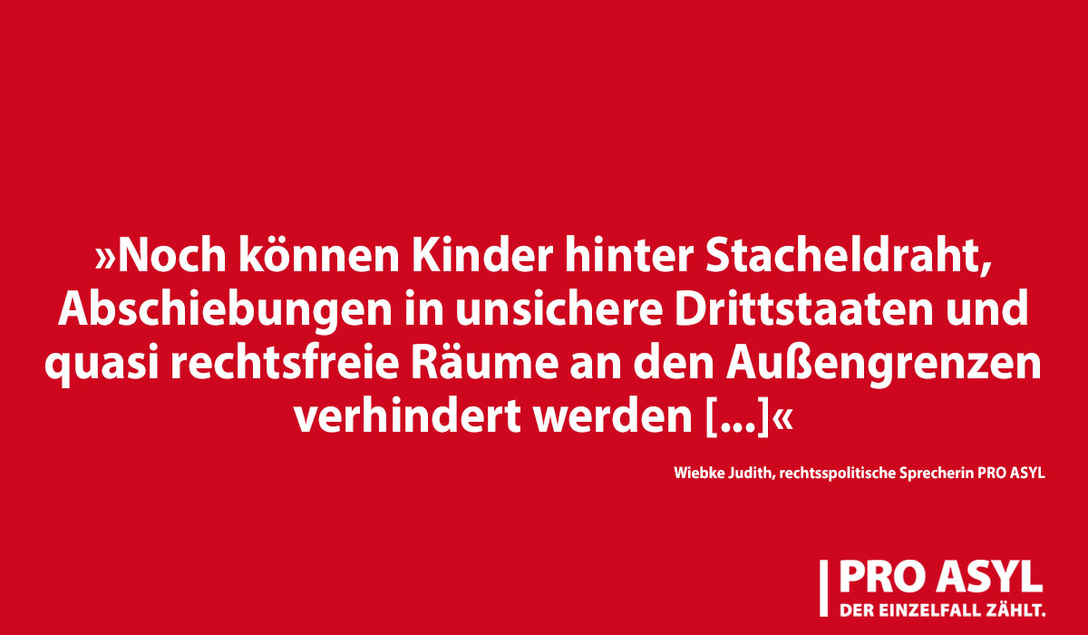 Es sind entscheidende Stunden für die Menschenrechte, Rechtsstaatlichkeit u. den Flüchtlingsschutz in Europa, denn es droht die Einigung bei den #GEAS Verhandlungen. Das EU-Parlament muss jetzt stark bleiben &amp; die Bundesregierung ihren Einfluss endlich positiv nutzen.