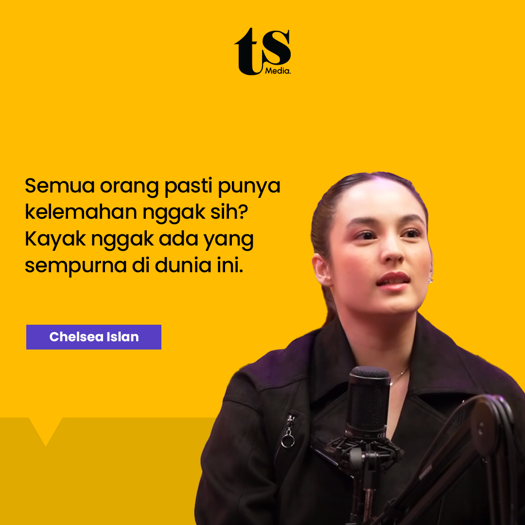 Diri kita sendiri lah yang mampu berperang melawan ketidak sempurnaan kita, It's okay to not to be okay. #TSMedia #TSTemanSetia #ChelseaIslan #quotes #quoteoftheday