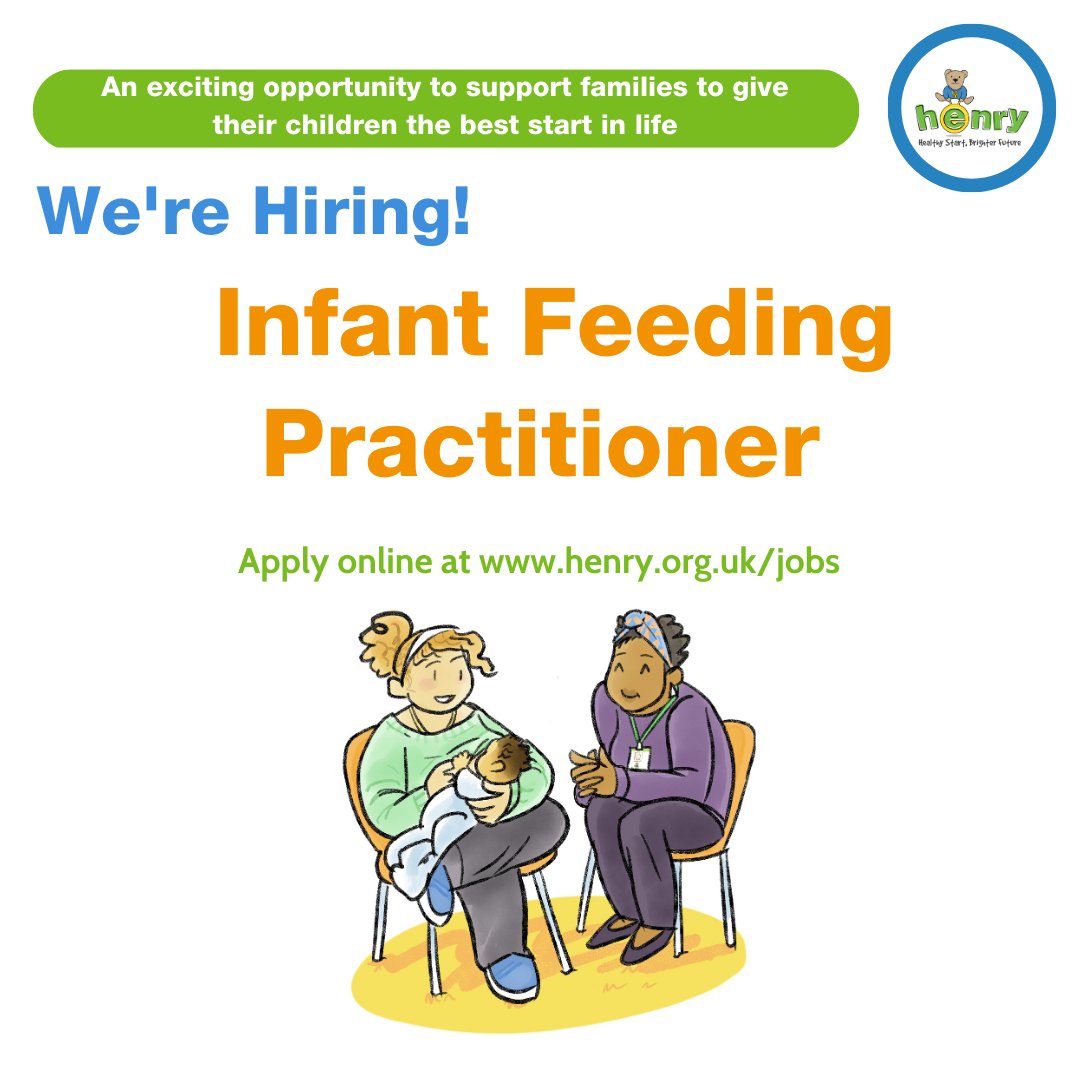We are seeking an Infant Feeding Practitioner to provide excellent infant feeding support to families in our established service in Blackpool henry.org.uk/content/part-t…… #vacancy #charityjob #Blackpool @pubhealthjobsuk