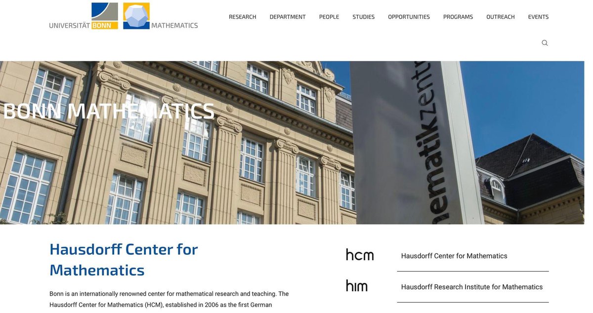 New website, we are so happy 🤩🍾🥂 mathematics.uni-bonn.de/en