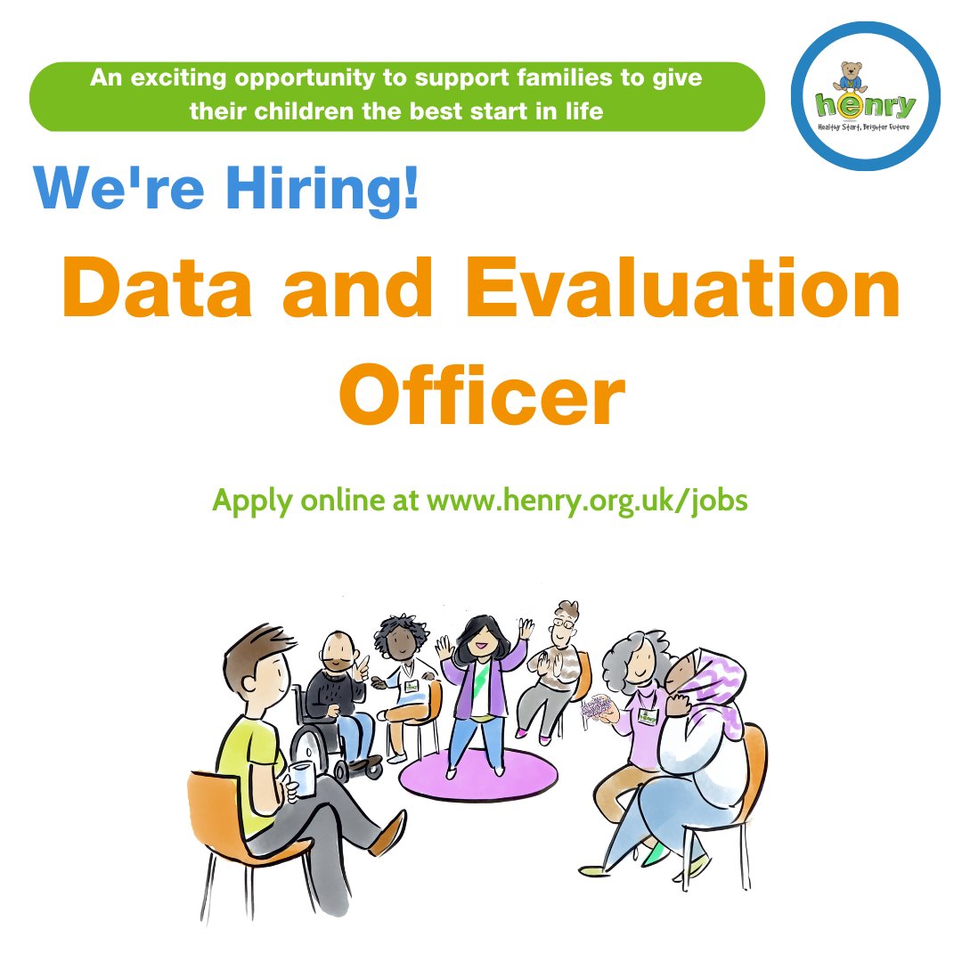 We are looking for a passionate and driven Data and Evaluation Officer to deliver robust evaluation of our impact at HENRY to commissioners, as well as insight and learning to the organisation. To find out more visit henry.org.uk/content/data-a… #vacancy #CharityJobs #oxfordshire