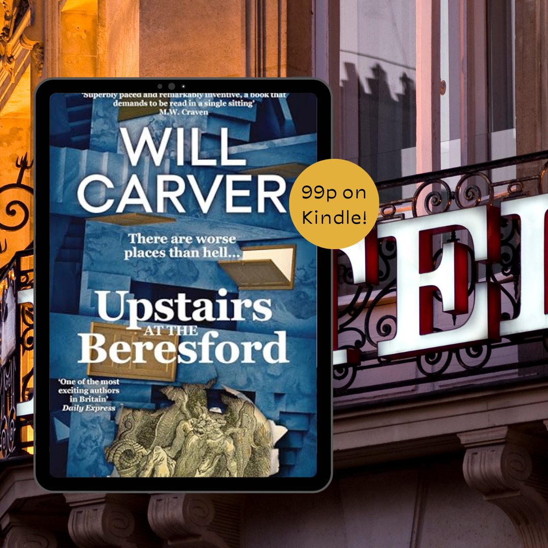 Have you read @will_carver's #UpstairsAtTheBeresford? If you haven't, it's currently #99p on Kindle ✨️🎉 geni.us/dKrBt 🚬🛎 #Thriller fans will LOVE this book! Especially if they love something twisty and human!