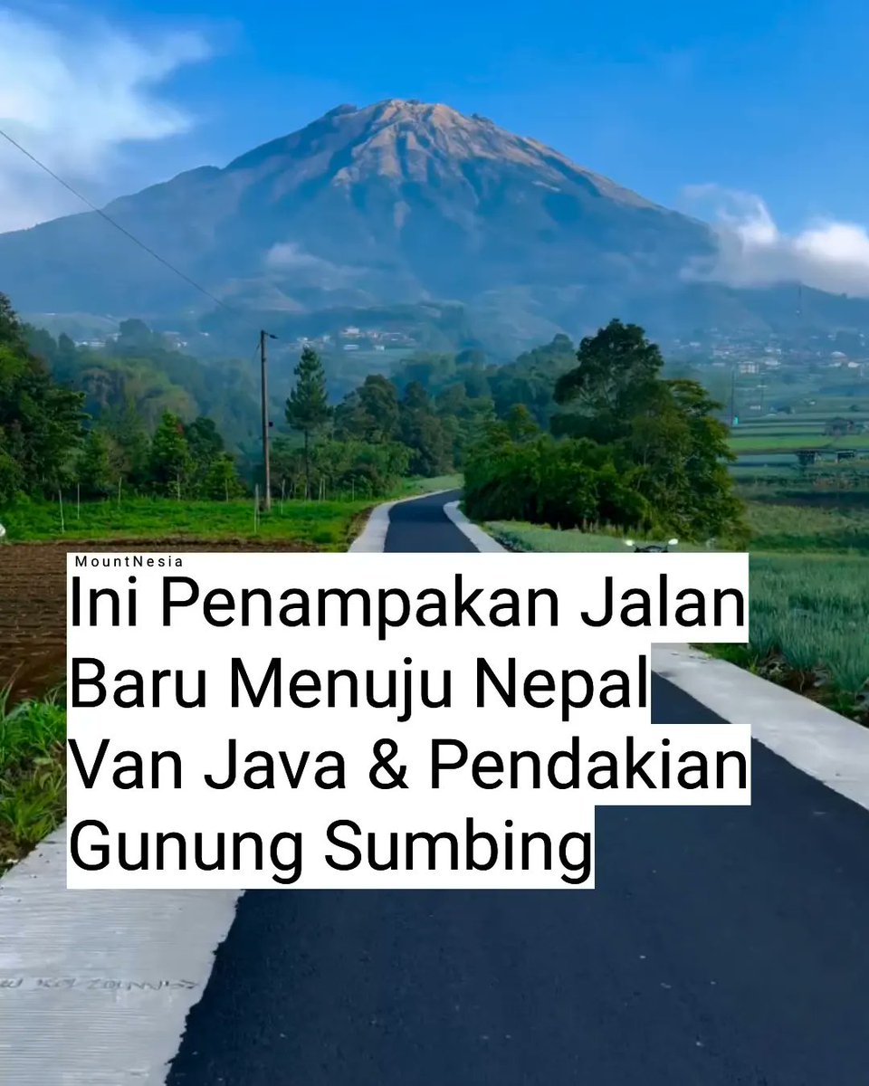 Jalan menuju Nepal van Java sudah se mulus ini 😱 Dok. Instg denyyudanto99