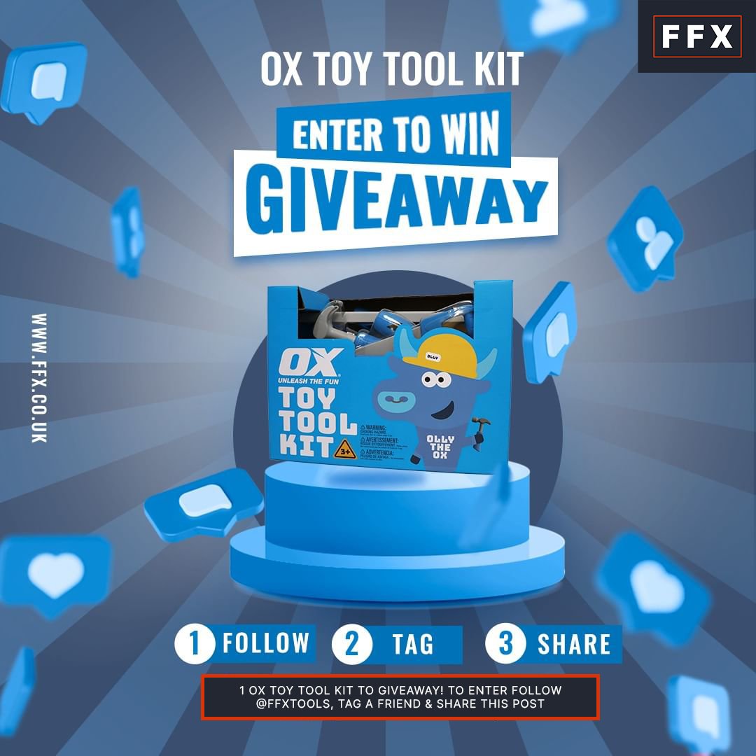 Giveaway! 🔨🧰 To enter, simply follow our page, tag a friend who loves tinkering with tools, and share this post. 🤞 Who knows, your little one could be the next Gecko 😎 You can enter on multiple platforms and the more tags the more entries you get. Ends 03.01.2024
#giveaway
