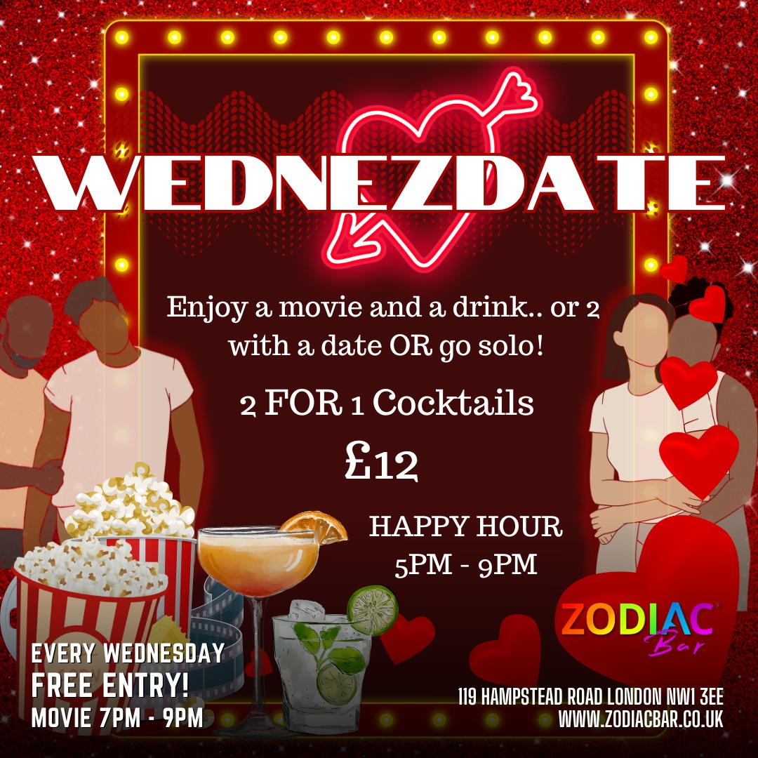 🍹✨ Looking for the perfect spot to hang out with your date from those dating apps? Look no further! Zodiac Bar is now your go-to for a chilled Wednesday evening. Whether you come solo or with someone special, you never know who you might meet. 🌈💖 zodiacbar.co.uk/whats-on.html