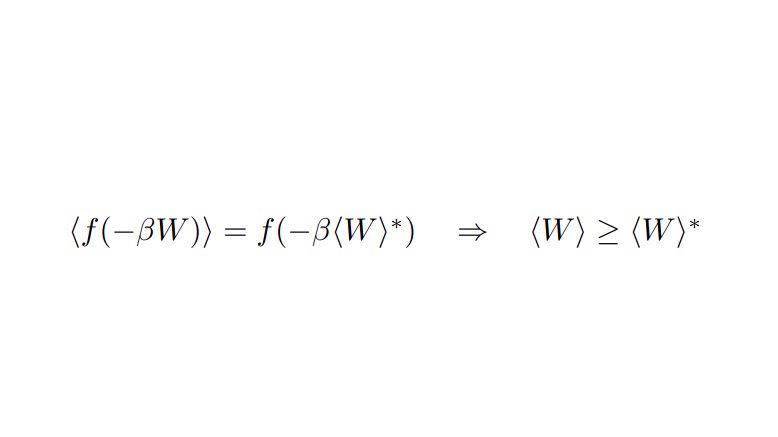 For quasistatic processes, the optimal work performed is the difference in Helmholtz's free energy. Is there another convex function that generalizes Jarzynski's equality to optimal processes?
