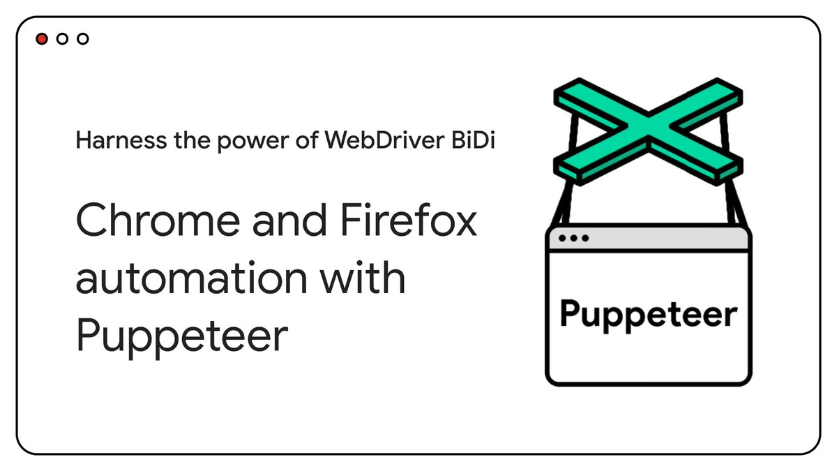 Puppeteer now talks to Firefox! 🎉 But wait, didn't it already? 🤔 Let's dive into WebDriver BiDi, the new cross-browser protocol in Puppeteer and discover more! 📔 developer.chrome.com/blog/puppeteer… #testautomation #webdriverbidi