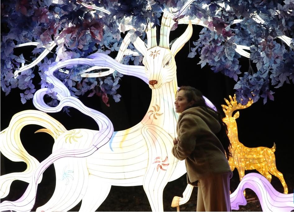 Preview tour of Dragons and Lanterns Festival🏮🐉🇫🇷
Lanterns are displayed at the #Dragons and #Lanterns #Festival during its preview tour at Jardin d'Acclimatation in #Paris, #France, Dec. 14, 2023. The #festival will be open to the public from Dec. 15, 2023 to Feb. 25, 2024.