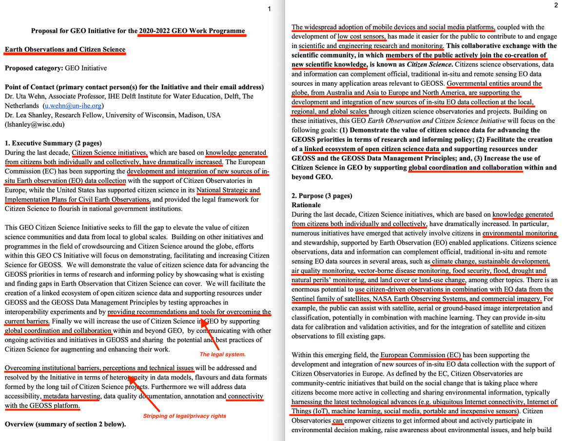 Who's heard of 'Citizen Science'? Do you know what it actually is?

And do you know that this is coupled with Global Earth Observation data to make a fantastic resource for spying on the proles, globally?

en.wikipedia.org/wiki/Citizen_s…

web.archive.org/web/2020032715…