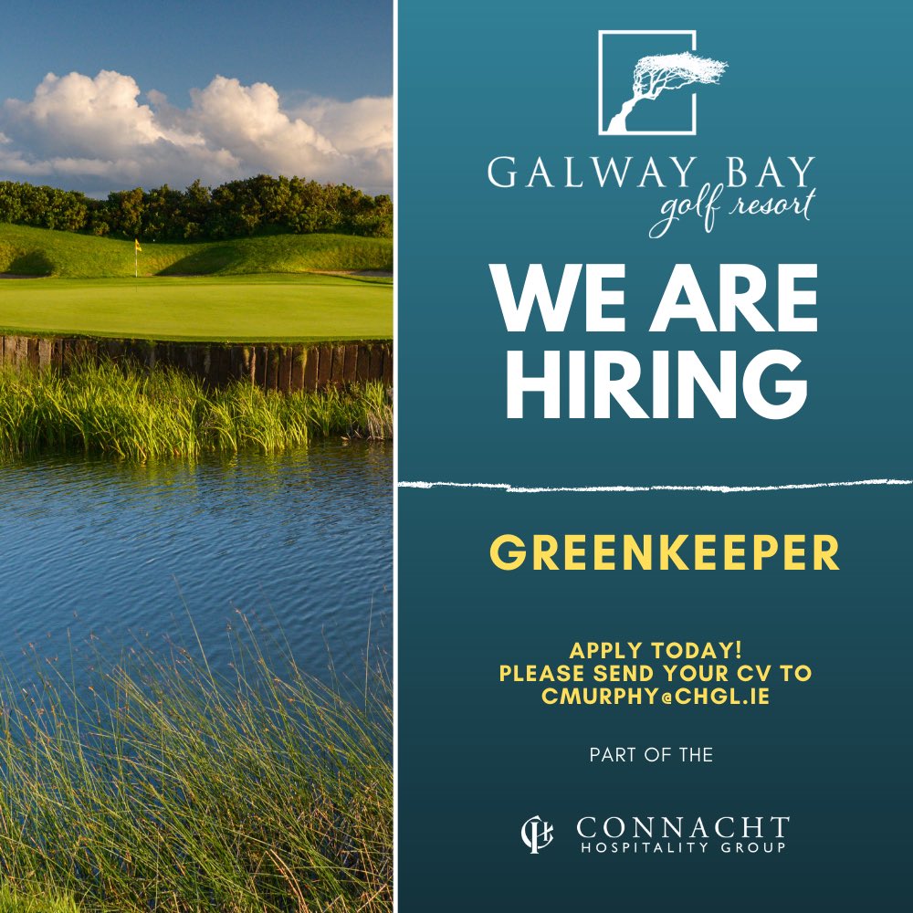 Damien Coleman (@damiencoleman09) on Twitter photo We are hiring a Greenkeeper to join our team. <a href="/galwaybaygolf/">Galway Bay Golf</a> Please send your CV to cmurphy@chgl.ie and for further details We are hiring a Greenkeeper to join our team. <a href="/galwaybaygolf/">Galway Bay Golf</a> Please send your CV to cmurphy@chgl.ie and for further details