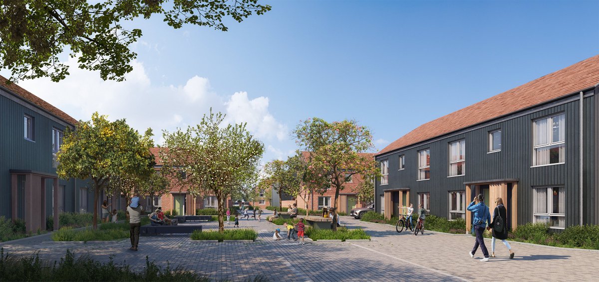 🍂 Ebbsfleet Development Corporation has approved plans for 162 homes in Alkerden Village, Ebbsfleet. @ChartwayGroup will be delivering 162 new homes on land between the proposed Education Campus. Read more: bit.ly/3LAGZ51