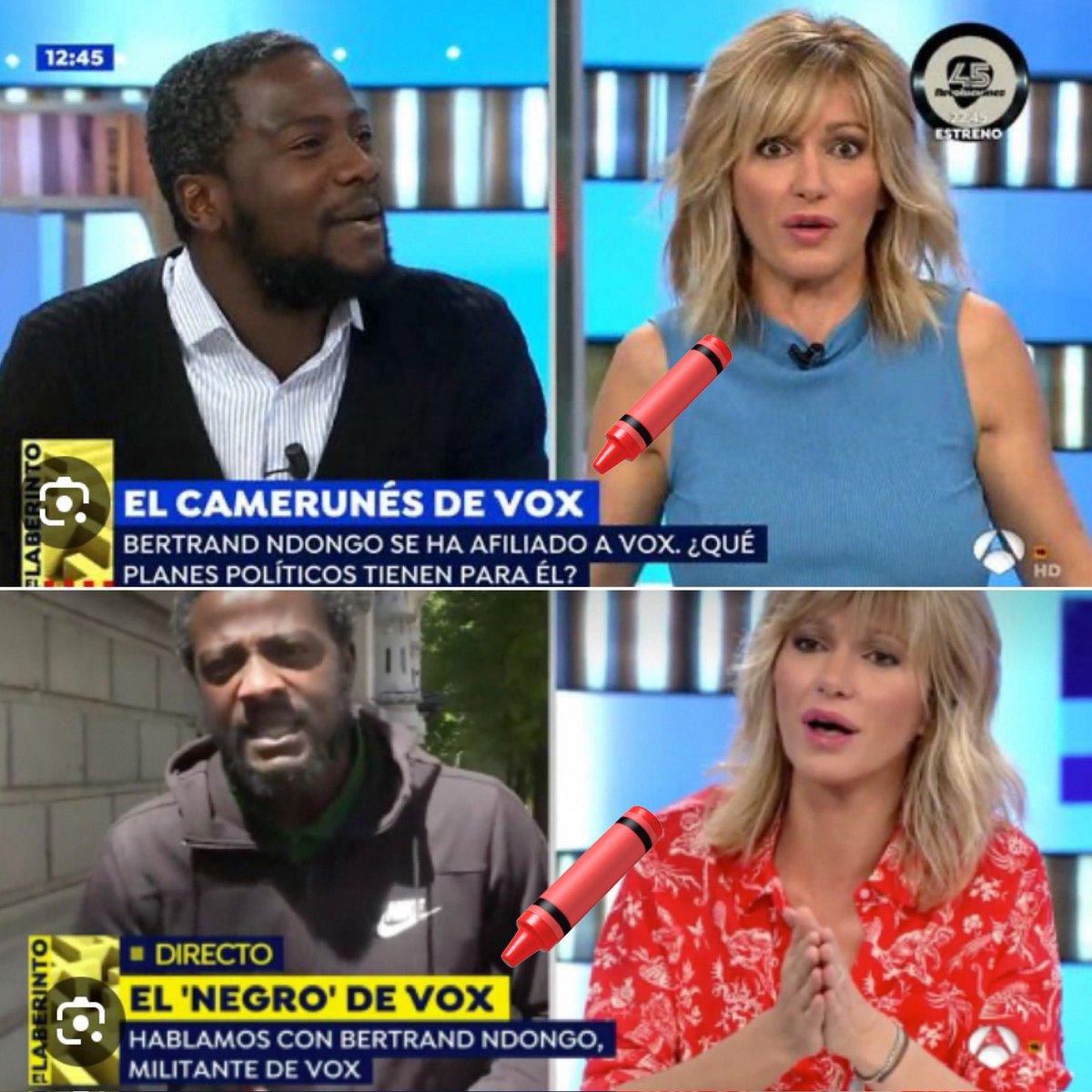 ¡Yo nunca me he autodenominado “el negro de Vox” o algo al estilo!

Me llamo Yves Bertrand Ndongo Meye

Aquí tenéis el origen de ese famoso mote. Primero fue “El camerunés de Vox” y después, “el negro de Vox” y que conste que no fue voluntad mía.

También es cierto que soy Negro