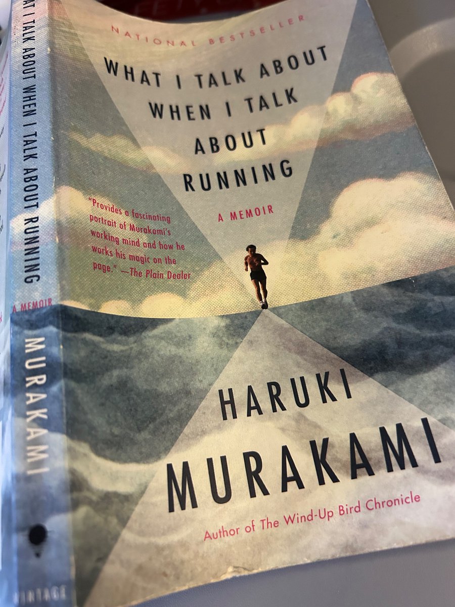 I am loving this. Makes me want to do nothing but run and write. I bought it 10 years ago and only just reading it now. It’s curious how that happens with some books. Wondering what other people have on their TBR piles that they have been meaning to get to for years…