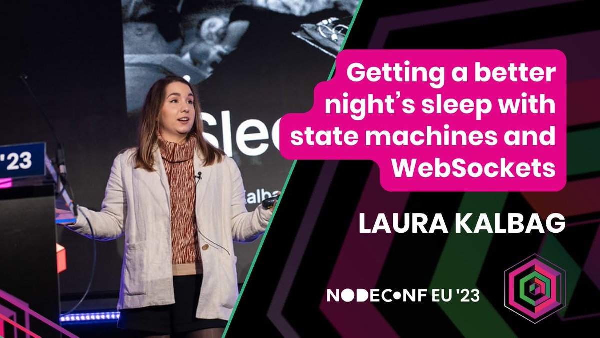 📹 Watch back #NodeConfEU | Nov 2023 @LauraKalbag | Getting a better night’s sleep with state machines and WebSockets 📺 >> nf.ie/3TunMXj #Nodejs #JavaScript #OpenSource #WebSockets