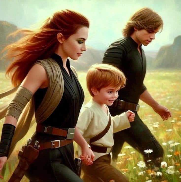 Disney no nos dejó que viéramos  a Luke Skywalker casado con Mara Jade y su hijo Ben Skywalker. Sólo lo pudimos leer en Canon de leyendas.

Qué oportunidad perdida #StarWars #LukeSkywalker #MaraJade #BenSkywalker #Leyends #SkywalkerFamily #NewJediOrder