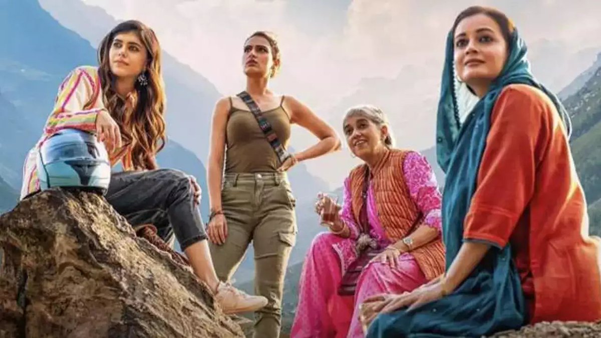 I watched #DhakDhak on @NetflixIndia last night with my mom and Nani! gosh, we were laughing, crying, and cheering throughout the film! Such a game changer @deespeak #RatnaPathakShah @fattysanashaikh @sanjanasanghi96 @DudejaSahaab! Hats off to all of you and a big thanks from us