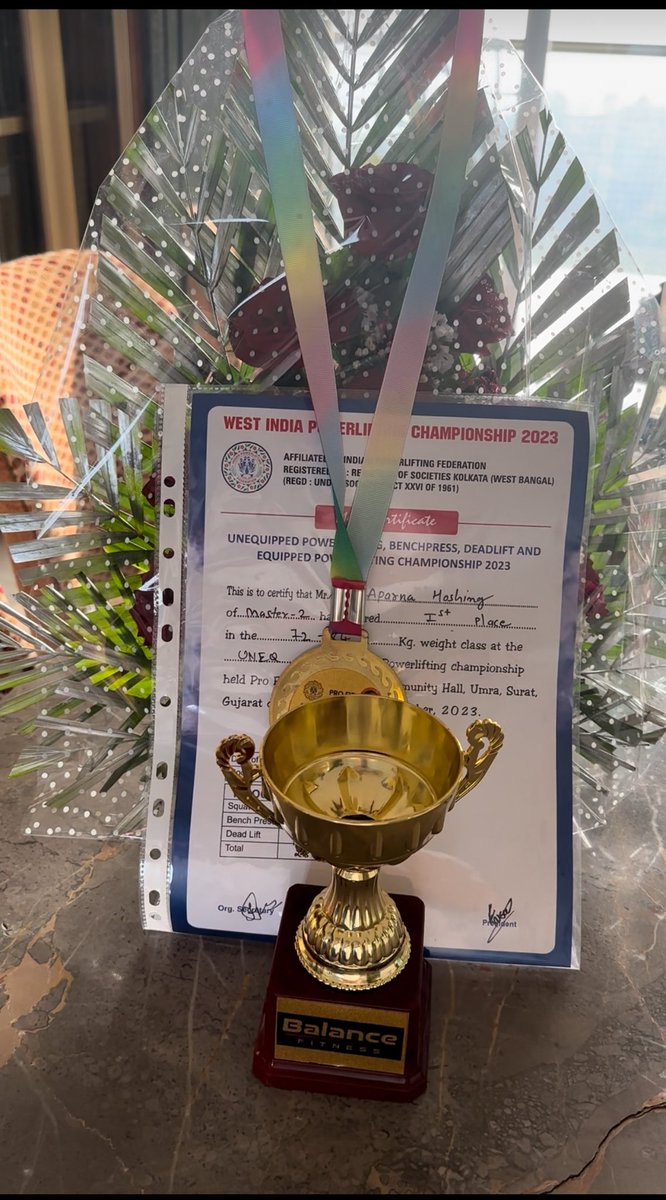 dir_aparana's tweet image. My first powerlifting national gold in master  2 category