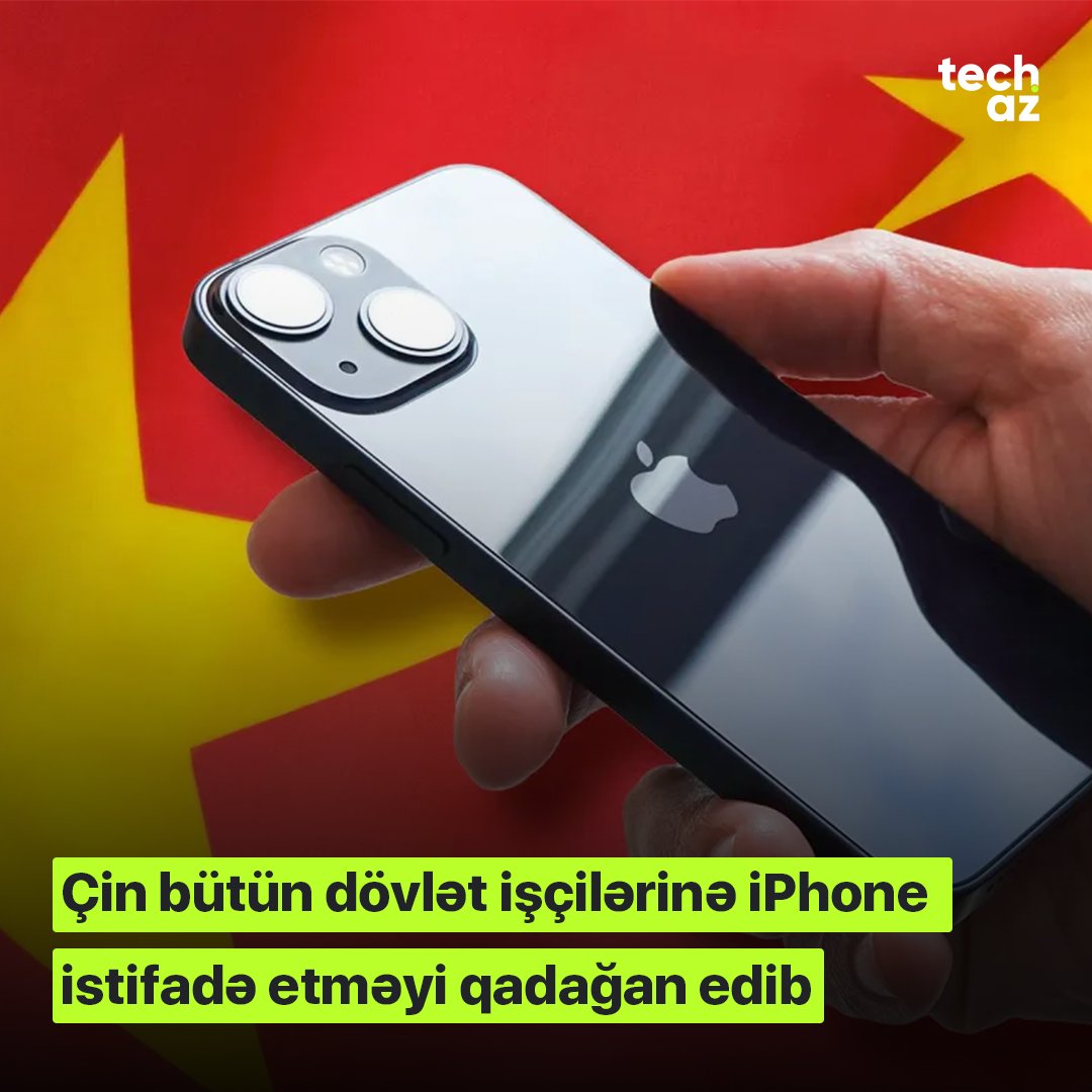 Çin bütün dövlət işçilərinə iPhone istifadə etməyi qadağan edib

Daha ətraflı: shorturl.at/ctKOV

#techaz #news #iphone #china #apple