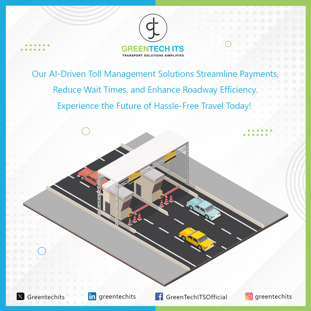 GreentechIts's tweet image. Our AI-driven toll management solutions streamline payments, reduce wait times, and enhance roadway efficiency. Experience the future of hassle-free travel today!

#intelligenttransportationsystem #greentechits #transportationsolution  #toll