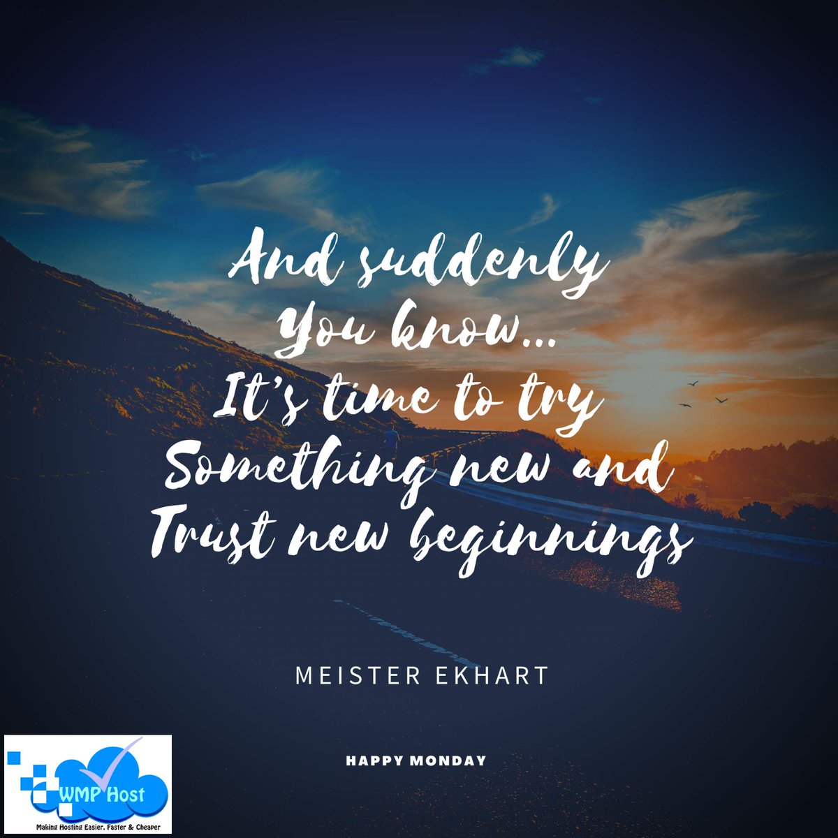 “And suddenly you know… It’s time to try something new and trust new beginnings.” - Meister Ekhart
#happymonday #dosomethingnew #newbeginnings