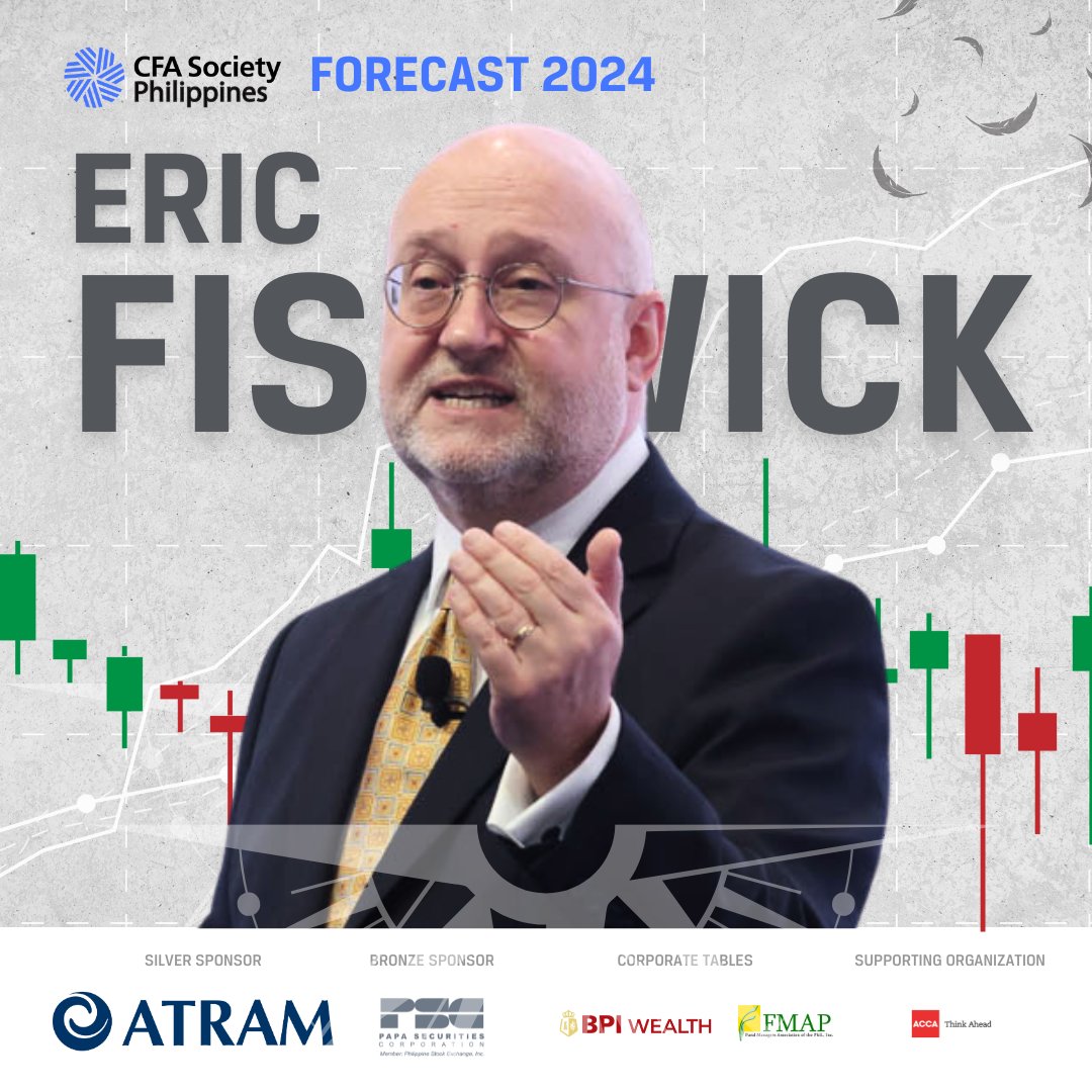 Meet Mr. Eric Fishwick, Head of Economic Research of CLSA joining us at #CFAPhForecast2024.

Ready to gain insights into the 'Higher for Longer' regime? Don't miss this expert's take on Economic Outlook 2024.

Register here: bit.ly/CFAPForecast20…

#FlyingWithTheHawks