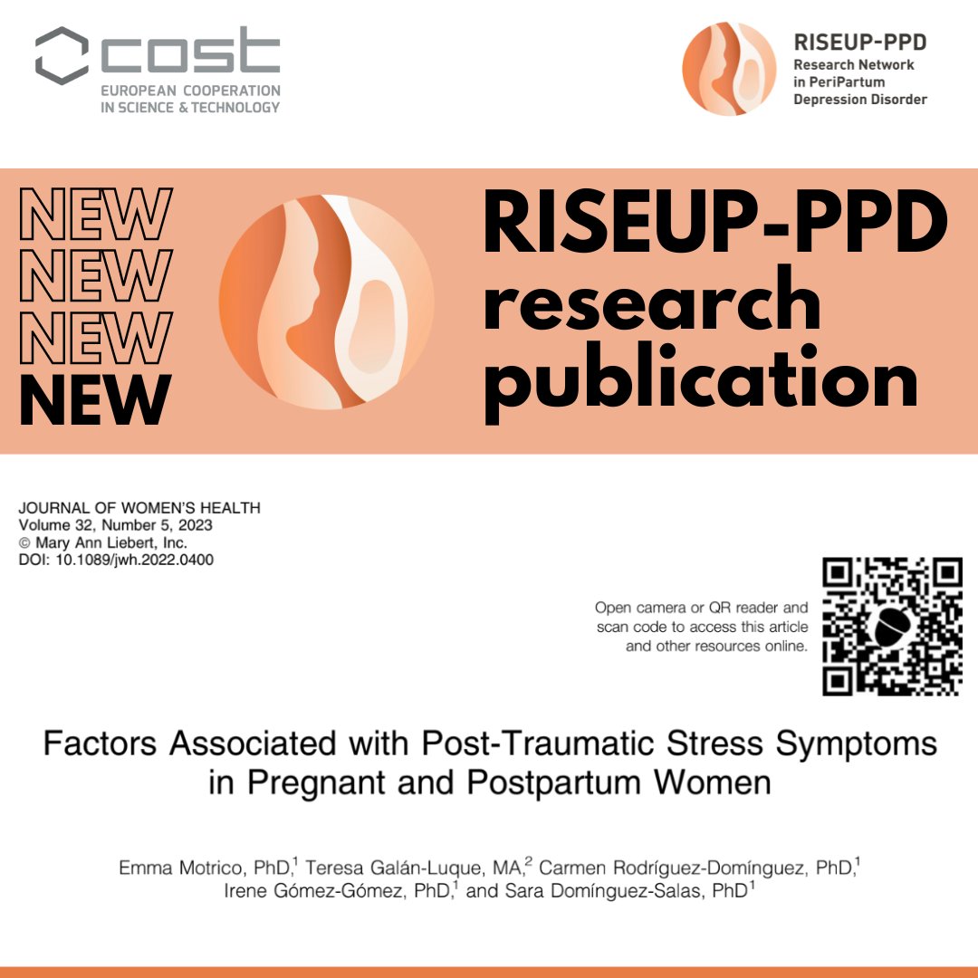 RiseupPPD's tweet image. 📣 We&apos;re happy to announce that another publication from Riseup-PPD is out, published in @AWMH_Journal!
🔗link.springer.com/article/10.100… 

#peripartumdepression #RiseupPPD #COVID19 #COSTAction #maternity