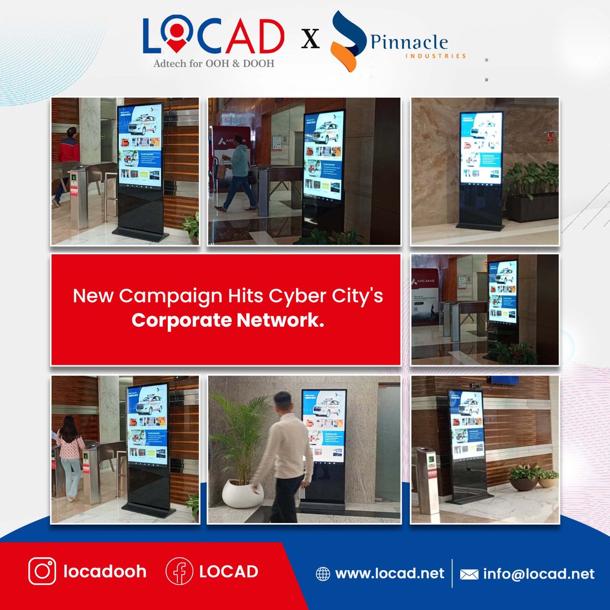 LOCADOOH's tweet image. Exciting news! 🙌
Locad has just kicked off an incredible campaign with Pinnacle Industries, taking over the Cyber City Premium Corporate network! 🚀  
 
#Locad #PinnacleIndustries #ProgrammaticDOOH #Innovativeacampaigns🚀 #cybercity #GameChanger #dooh #campaigns