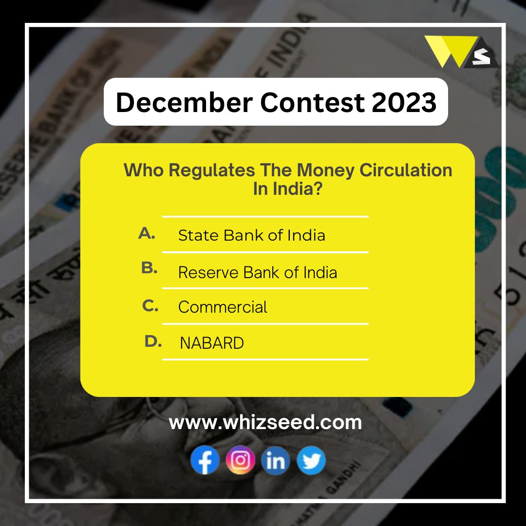 #ContestAlert
BE OUR NEXT WINNER👑

Answer this question and stand a chance to win a Rs 500 #Amazonvoucher.

#ContestConditions

1. LIKE and SHARE this post
2. Comment the right answer by tagging Whizseed
3. TAG any 3 FRIENDS
4. FOLLOW all our Pages