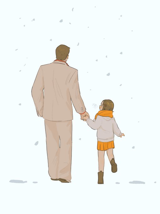 「father and daughter」 illustration images(Latest)｜2pages