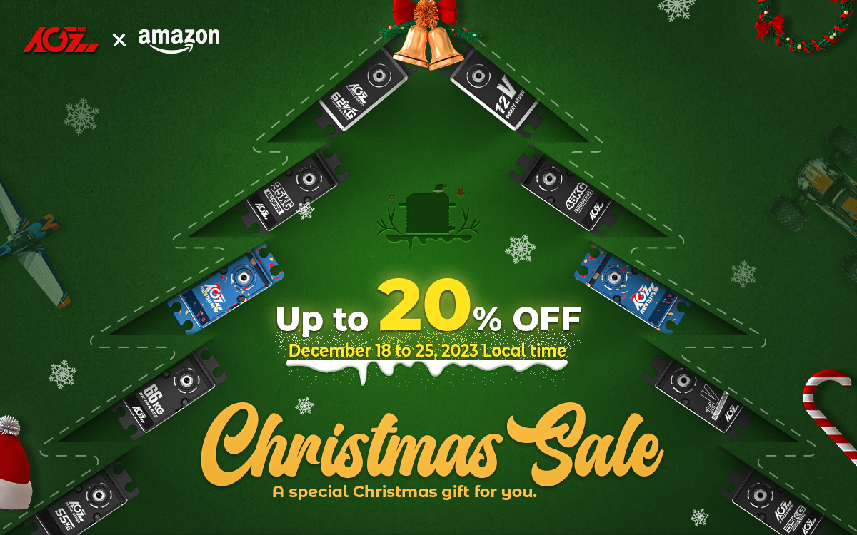 AgfrcE's tweet image. #AGFRC #Amazon Christmas Sale
Discount: Up to 20% OFF
Time: December 18-25, 2023, local time
Website:
US: amzn.to/3QM886B
CA: amzn.to/41oiEVx
MX: amzn.to/3MBLIVf
UK: amzn.to/40h40yt
DE: amzn.to/3QbXBTq
IT: amzn.to/3Q9BtJh
#rcservo