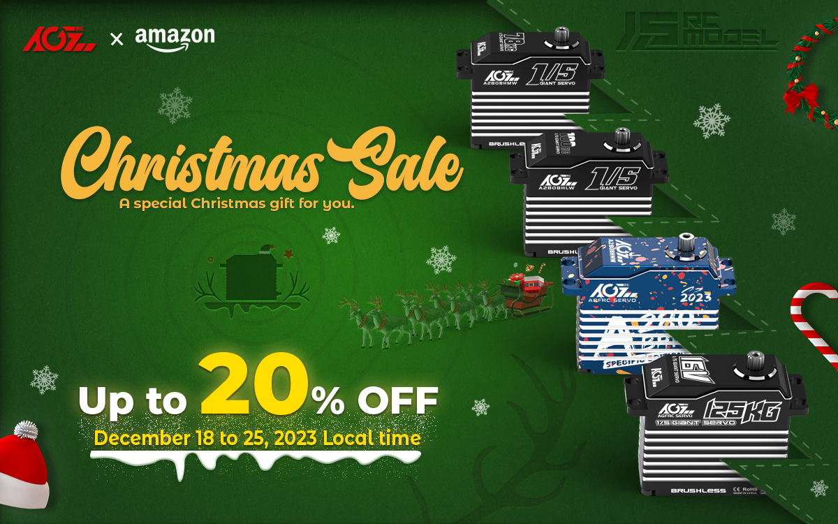 AgfrcE's tweet image. #AGFRC #Amazon Christmas Sale
Discount: Up to 20% OFF
Time: December 18-25, 2023, local time
Website:
US: amzn.to/3QM886B
CA: amzn.to/41oiEVx
MX: amzn.to/3MBLIVf
UK: amzn.to/40h40yt
DE: amzn.to/3QbXBTq
IT: amzn.to/3Q9BtJh
#rcservo