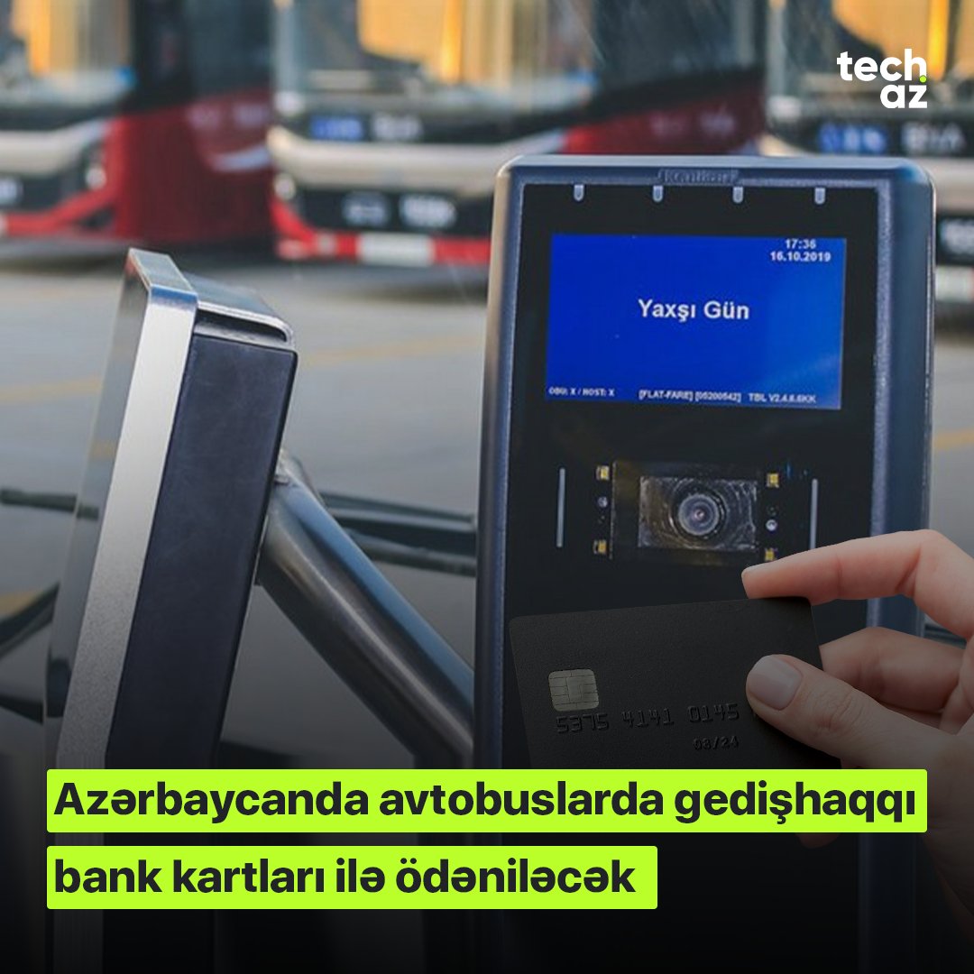 Azərbaycanda avtobuslarda gedişhaqqı bank kartları ilə ödəniləcək

Təfərrüatlar: shorturl.at/ovLT1

#techaz #news #azerbaijan