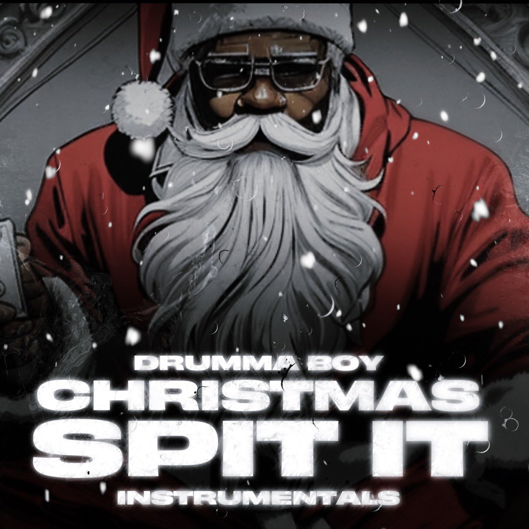 cooked up an instrumental EP w/ my guys @casshhjay & @_bambizzle just in time for the holidays!! 🌲 Drop some 🔥🔥🔥 if u ready for some #ChristmasSpirit !!! Follow my instagram @drummaboyfresh for CONTEST details!!! Christmas Spit It 🗣️🎁 OUT NOW!!!! music.apple.com/us/album/chris…