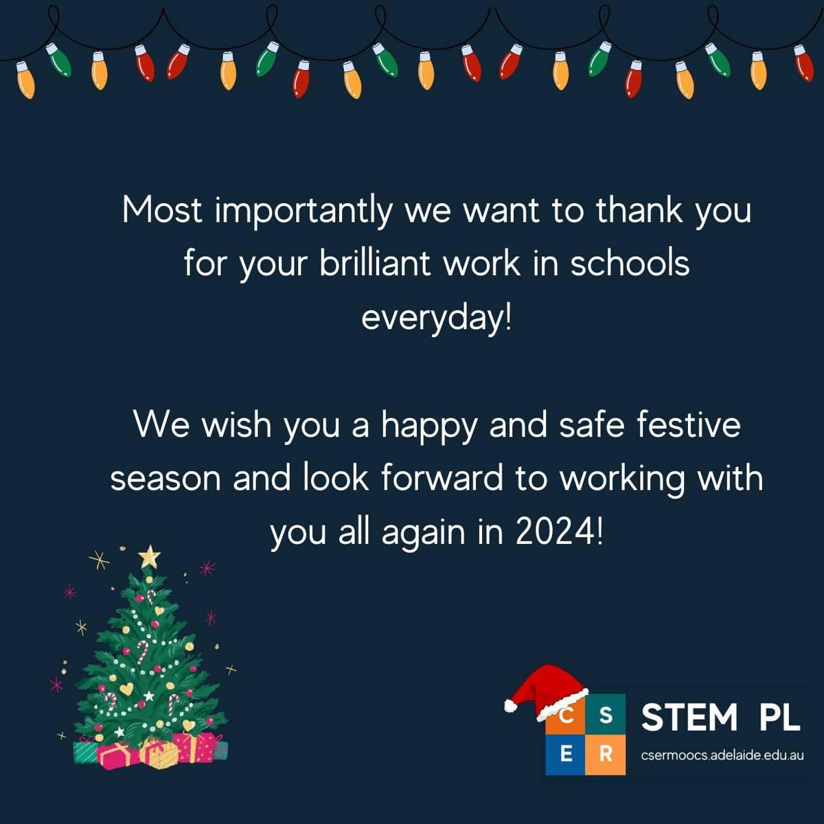 2023 was a big year!! The CSER Team wishes everyone a safe and happy festive season and we look forward to collaborating with you all again in 2024! 🎄 #ThankYou #SeasonsGreetings