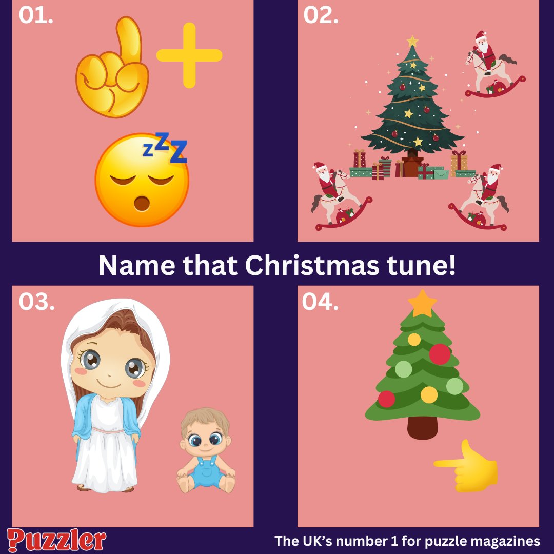 Name that tune! Each set of emojis represents a Christmas pop song. 🎄 #Christmasfun #Puzzler