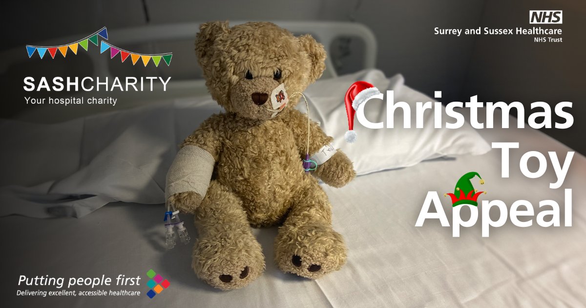 This Christmas, @SASHcharity is teaming up with health play specialists on a Christmas Toy Appeal to fundraise for Children in hospital - with your donations making a lasting and positive impact long beyond the festive season. Donate today here: bit.ly/3uFbi4N